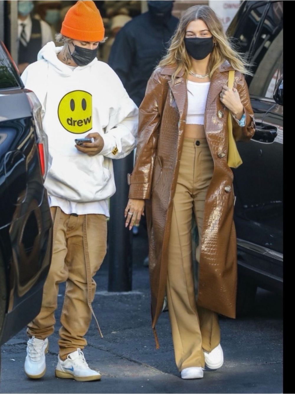 Meryl Rogge Techno Flared Pants 27 Camel Hailey‎ Bieber Kendal Jenner